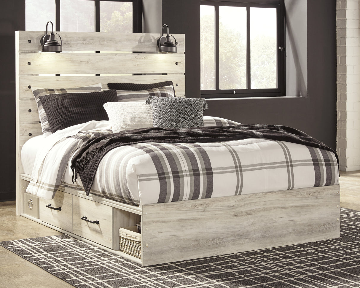 Cambeck Queen Panel Bed with Storage, Dresser and 2 Nightstands