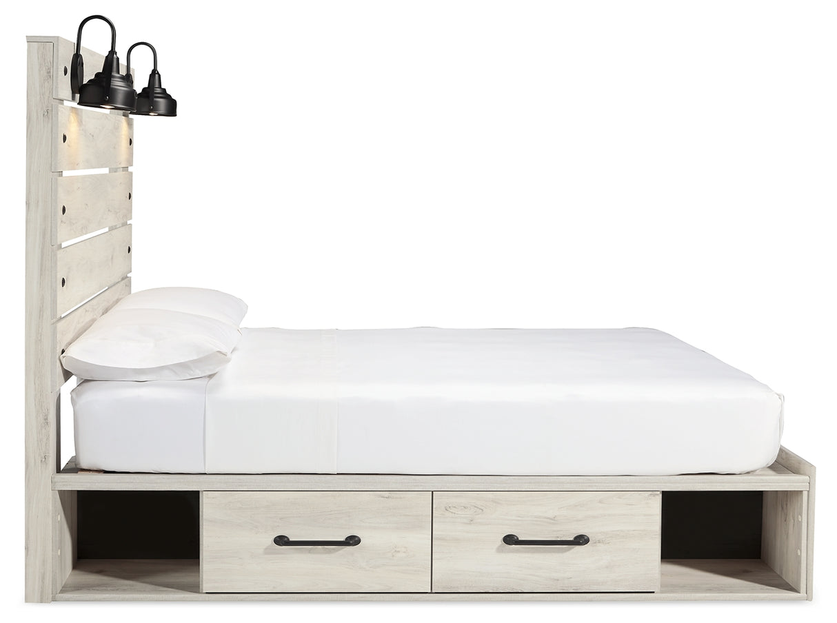 Cambeck Queen Panel Bed with Storage, Chest and Nightstand