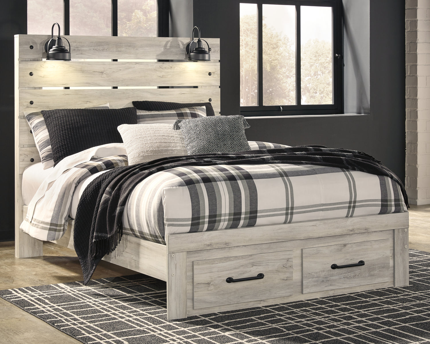 Cambeck Queen Panel Storage Bed, Dresser and Nightstand
