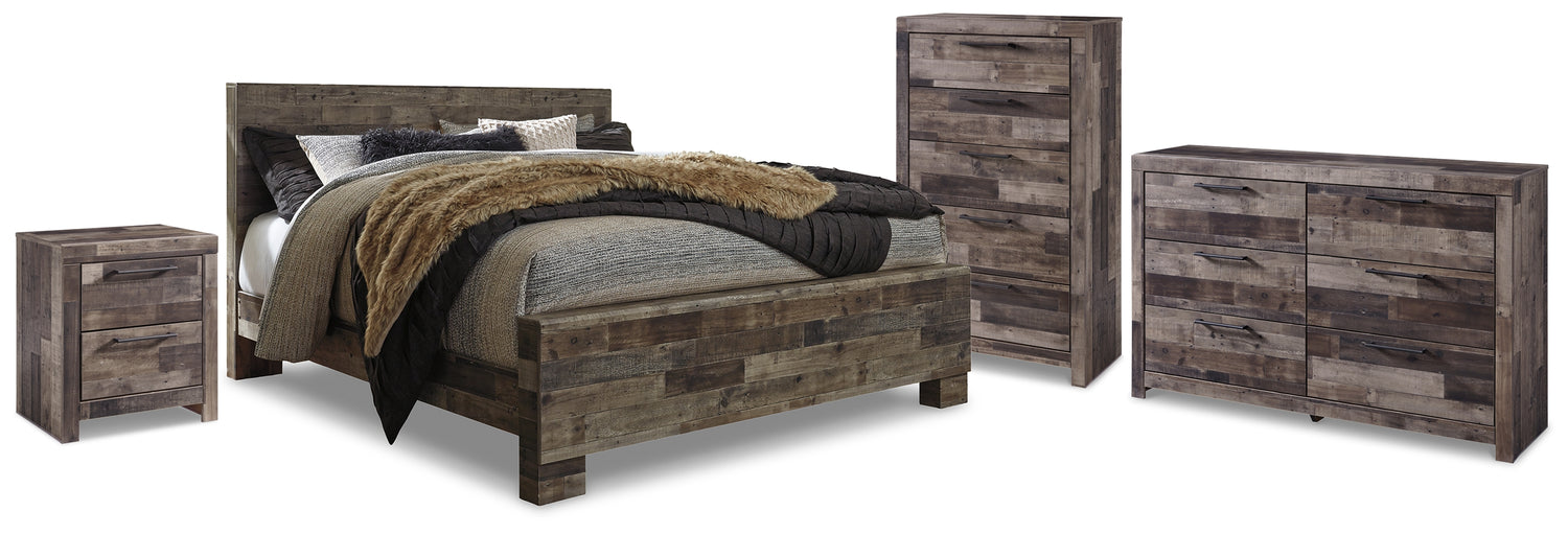Furniture City Houma - Ashley Furniture - Derekson Queen Panel Storage Bed, Dresser, Chest and Nightstand - Queen Panel Storage Bed, Dresser, Chest and Nightstand - B200B84