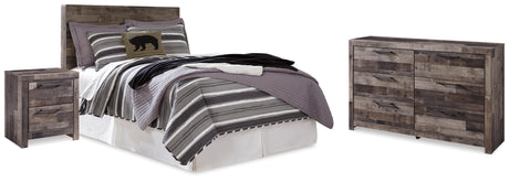 Furniture City Houma - Ashley Furniture - Derekson Full Panel Headboard, Dresser and Nightstand - Full Panel Headboard, Dresser and Nightstand - B200B57
