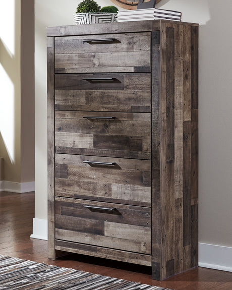 Furniture City Houma - Ashley Furniture - Derekson Chest of Drawers - Five Drawer Chest - B200-46