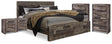 Furniture City Houma - Ashley Furniture - Derekson Queen Panel Storage Bed, 2 Chests and 2 Nightstands - Queen Panel Storage Bed, 2 Chests and 2 Nightstands - B200B73
