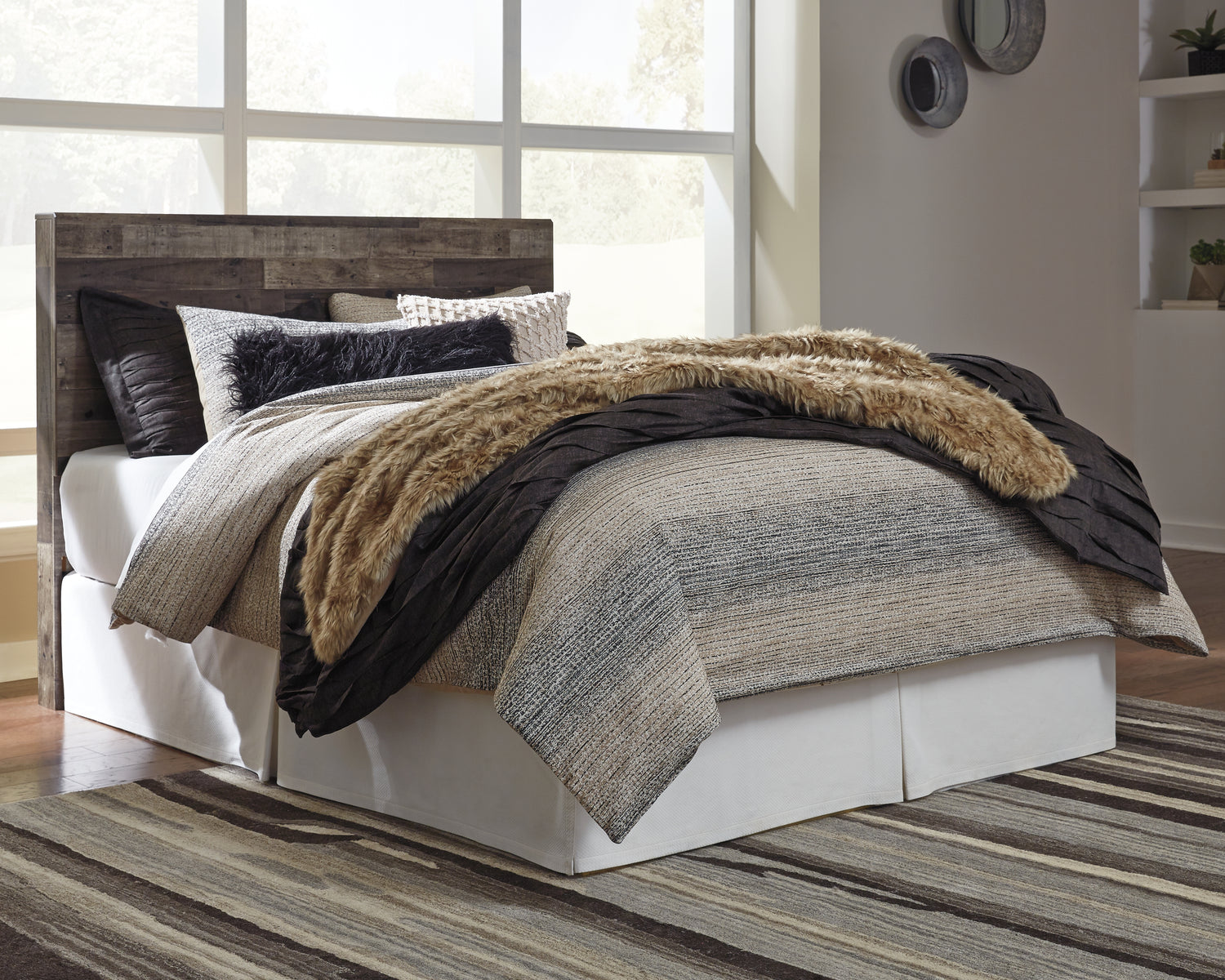 Derekson Queen Panel Headboard, Dresser, Chest and Nightstand