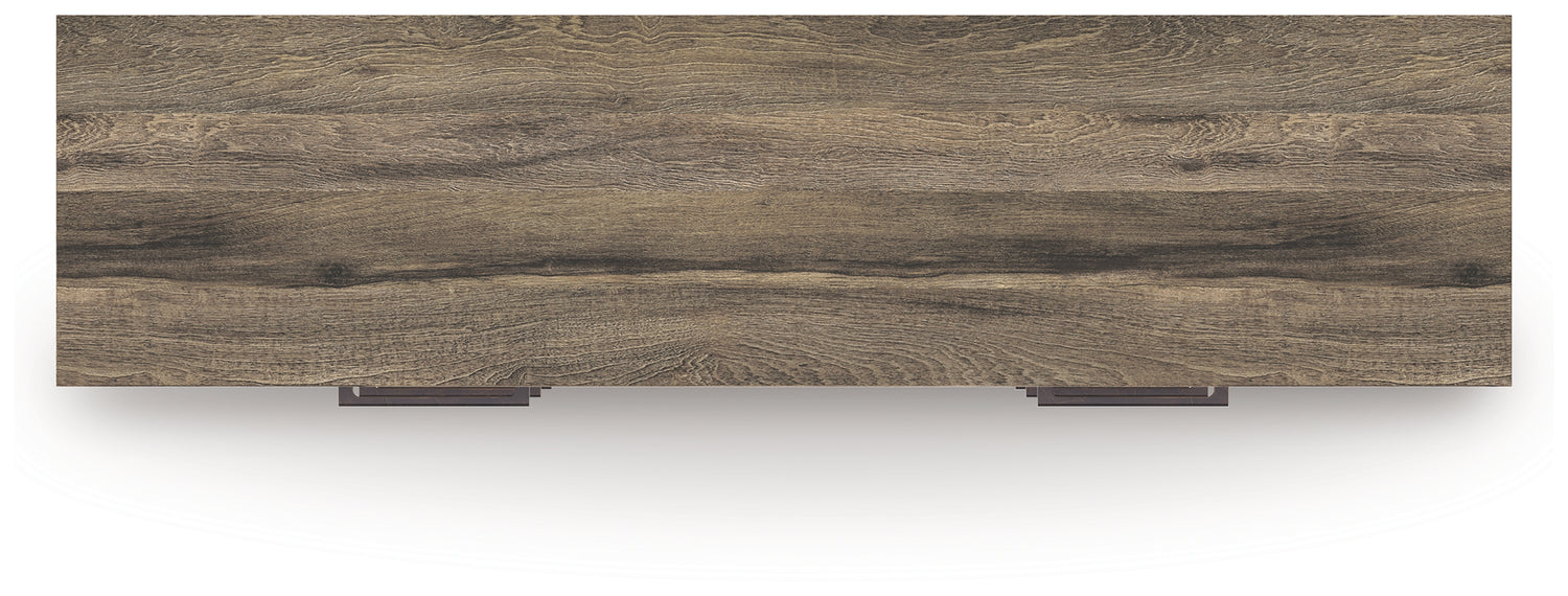 Elbrim King Panel Storage Bed, Dresser and Nightstand