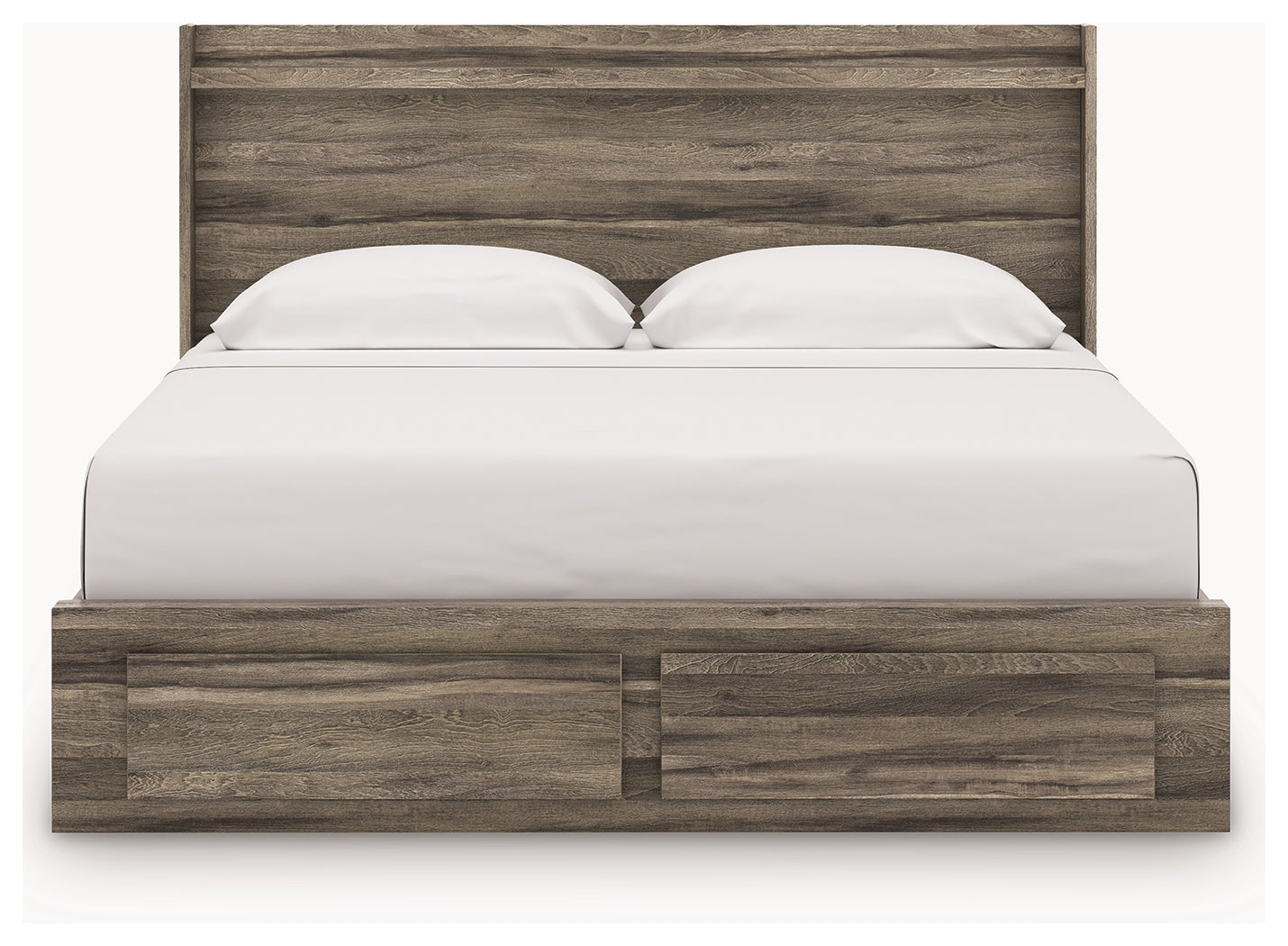 Elbrim King Panel Storage Bed, Dresser and Nightstand