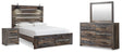 Furniture City Houma - Ashley Furniture - Drystan Queen Panel Storage Bed, Dresser, Mirror and Nightstand - Queen Panel Storage Bed, Dresser, Mirror and Nightstand - B211B107
