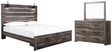 Furniture City Houma - Ashley Furniture - Drystan King Panel Storage Bed, Dresser and Mirror - King Panel Storage Bed, Dresser and Mirror - B211B58