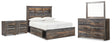 Furniture City Houma - Ashley Furniture - Drystan Full Bookcase Storage Bed, Dresser, Mirror and 2 Nightstands - Full Bookcase Storage Bed, Dresser, Mirror and 2 Nightstands - B211B98