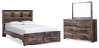 Furniture City Houma - Ashley Furniture - Drystan Full Bookcase Storage Bed, Dresser and Mirror - Full Bookcase Storage Bed, Dresser and Mirror - B211B25