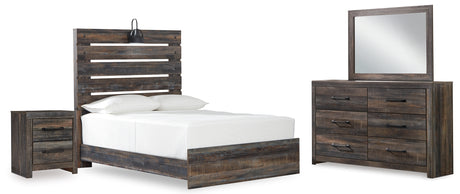 Furniture City Houma - Ashley Furniture - Drystan Full Panel Bed, Dresser, Mirror, and Nightstand - Full Panel Bed, Dresser, Mirror, and Nightstand - B211B60