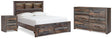 Furniture City Houma - Ashley Furniture - Drystan Full Bookcase Bed, Dresser and Nightstand - Full Bookcase Bed, Dresser and Nightstand - B211B70