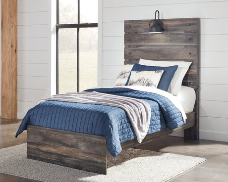 Furniture City Houma - Ashley Furniture - Drystan Twin Panel Bed - Twin Panel Bed - B211B2