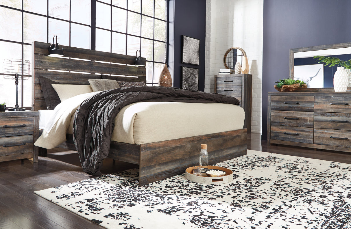Furniture City Houma - Ashley Furniture - Drystan King Panel Bed - King Panel Bed - B211B14