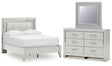 Furniture City Houma - Ashley Furniture - Zyniden Full Upholstered Panel Bed, Dresser and Mirror - Full Upholstered Panel Bed, Dresser and Mirror - B2114B6