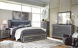 Furniture City Houma - Ashley Furniture - Lodanna King Upholstered Storage Bed, Dresser, Mirror, Chest and 2 Nightstands - King Upholstered Storage Bed, Dresser, Mirror, Chest and 2 Nightstands - B214B29