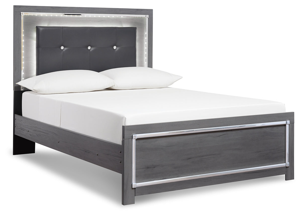 Lodanna Full Panel Bed, Dresser, Mirror, Chest and Nightstand