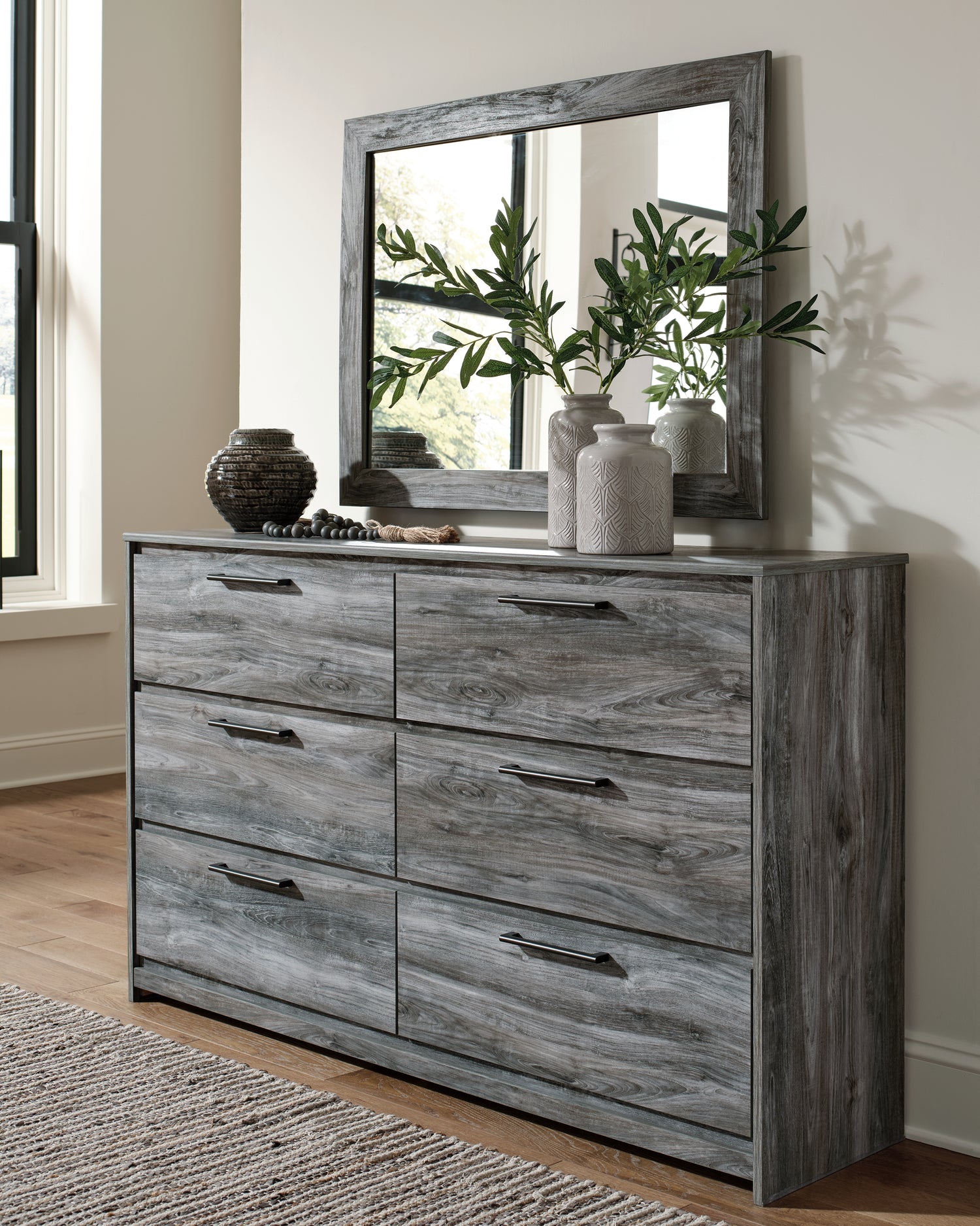Furniture City Houma - Ashley Furniture - Baystorm Dresser and Mirror - Dresser and Mirror - B221B30