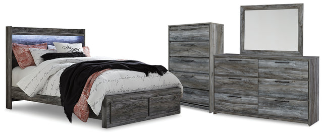 Furniture City Houma - Ashley Furniture - Baystorm Queen Storage Bed, Dresser, Mirror and Chest - Queen Storage Bed, Dresser, Mirror and Chest - B221B82