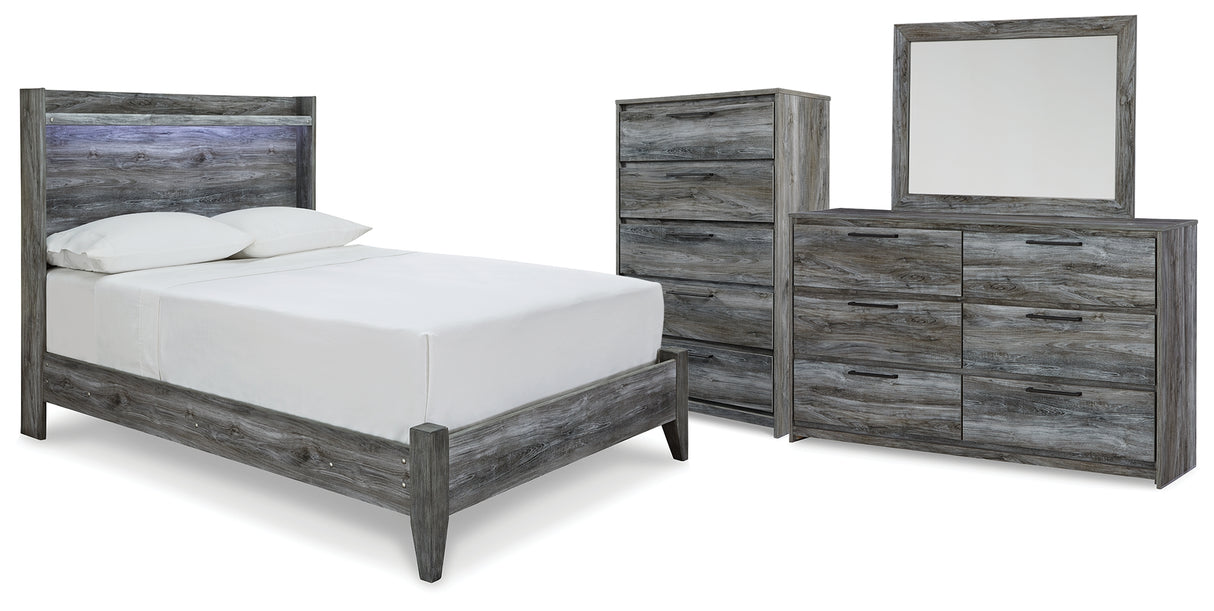 Furniture City Houma - Ashley Furniture - Baystorm Full Panel Bed, Dresser, Mirror and Chest - Full Panel Bed, Dresser, Mirror and Chest - B221B80