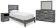 Furniture City Houma - Ashley Furniture - Baystorm Twin Panel Bed, Dresser, Mirror and Nightstand - Twin Panel Bed, Dresser, Mirror and Nightstand - B221B61