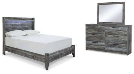 Furniture City Houma - Ashley Furniture - Baystorm Full Panel Bed, Dresser and Mirror - Full Panel Bed, Dresser and Mirror - B221B62