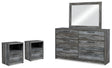 Furniture City Houma - Ashley Furniture - Baystorm Dresser, Mirror and 2 Nightstands - Dresser, Mirror and 2 Nightstands - B221B64