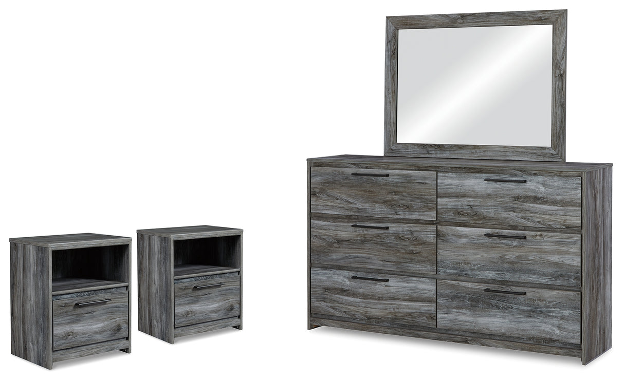 Furniture City Houma - Ashley Furniture - Baystorm Dresser, Mirror and 2 Nightstands - Dresser, Mirror and 2 Nightstands - B221B64