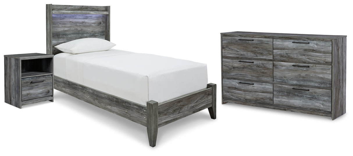 Furniture City Houma - Ashley Furniture - Baystorm Twin Panel Bed, Dresser and Nightstand - Twin Panel Bed, Dresser and Nightstand - B221B71