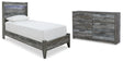 Furniture City Houma - Ashley Furniture - Baystorm Twin Panel Bed and Dresser - Twin Panel Bed and Dresser - B221B63