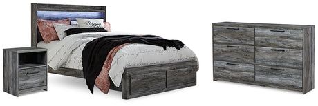 Furniture City Houma - Ashley Furniture - Baystorm Queen Panel Storage Bed, Dresser and Nightstand - Queen Panel Storage Bed, Dresser and Nightstand - B221B48