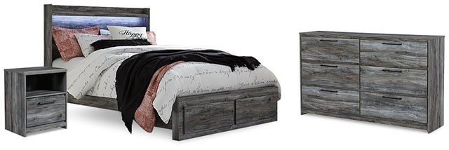 Furniture City Houma - Ashley Furniture - Baystorm Queen Panel Storage Bed, Dresser and Nightstand - Queen Panel Storage Bed, Dresser and Nightstand - B221B48