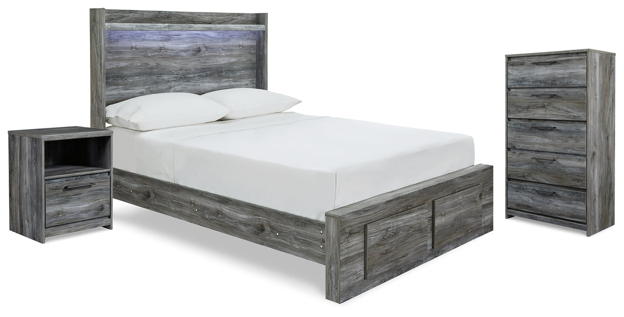 Baystorm Full Storage Bed, Chest and Nightstand