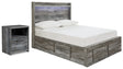 Furniture City Houma - Ashley Furniture - Baystorm Full Panel Storage Bed and Nightstand - Full Panel Storage Bed and Nightstand - B221B91