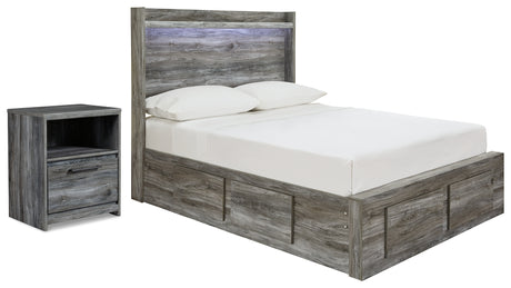 Furniture City Houma - Ashley Furniture - Baystorm Full Panel Storage Bed and Nightstand - Full Panel Storage Bed and Nightstand - B221B91