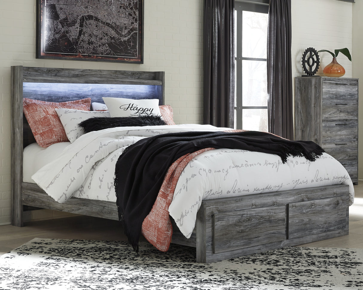 Furniture City Houma - Ashley Furniture - Baystorm Queen Panel Storage Bed with Chest - Queen Panel Storage Bed with Chest - B221B38
