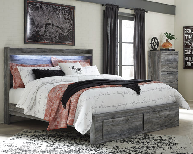 Furniture City Houma - Ashley Furniture - Baystorm King Panel Storage Bed with Chest - King Panel Storage Bed with Chest - B221B37
