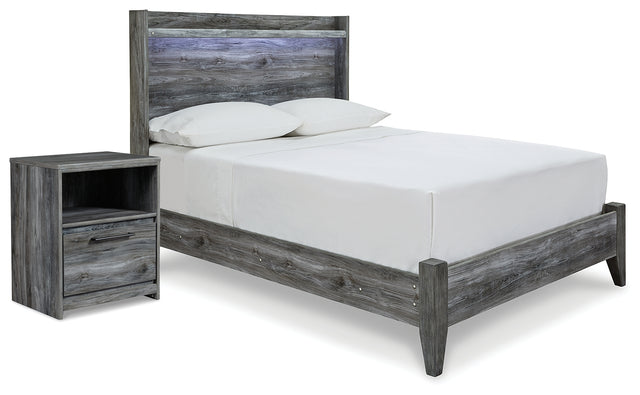 Furniture City Houma - Ashley Furniture - Baystorm Full Panel Bed and Nightstand - Full Panel Bed and Nightstand - B221B76