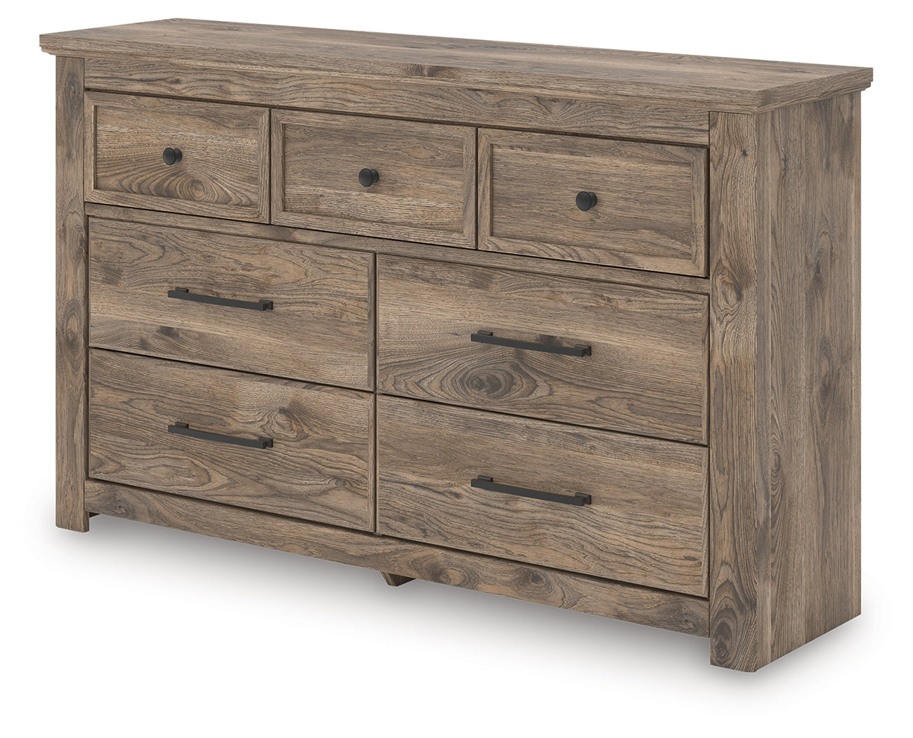 Rusticott King Poster Bed, Dresser and Nightstand