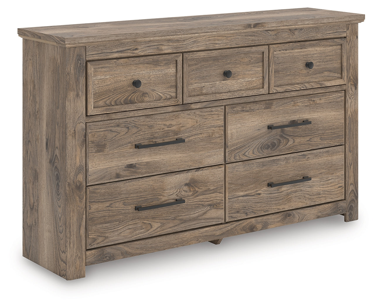 Rusticott King Poster Bed, Dresser and Nightstand