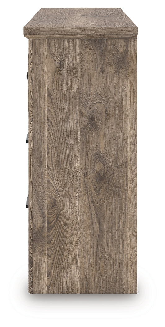 Rusticott King Poster Bed, Dresser and Nightstand