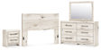 Furniture City Houma - Ashley Furniture - Lawroy Queen Panel Headboard, Dresser and Nightstand - Queen Panel Headboard, Dresser and Nightstand - B2310B47