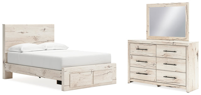 Furniture City Houma - Ashley Furniture - Lawroy Full Panel Storage Bed, Dresser and Mirror - Full Panel Storage Bed, Dresser and Mirror - B2310B22