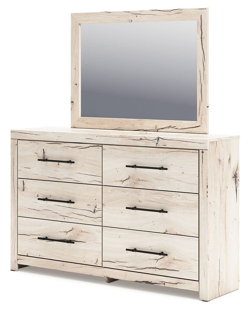 Lawroy Queen Panel Bed, Dresser, Mirror and Nightstand