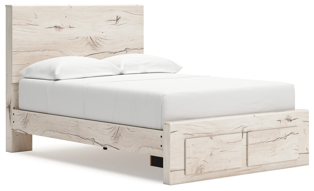 Lawroy Full Panel Storage Bed, Dresser, Mirror and Nightstand