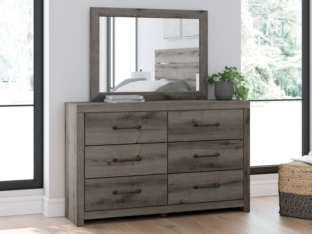 Furniture City Houma - Ashley Furniture - Graystorm Dresser and Mirror - Dresser and Mirror - PCB2405B1