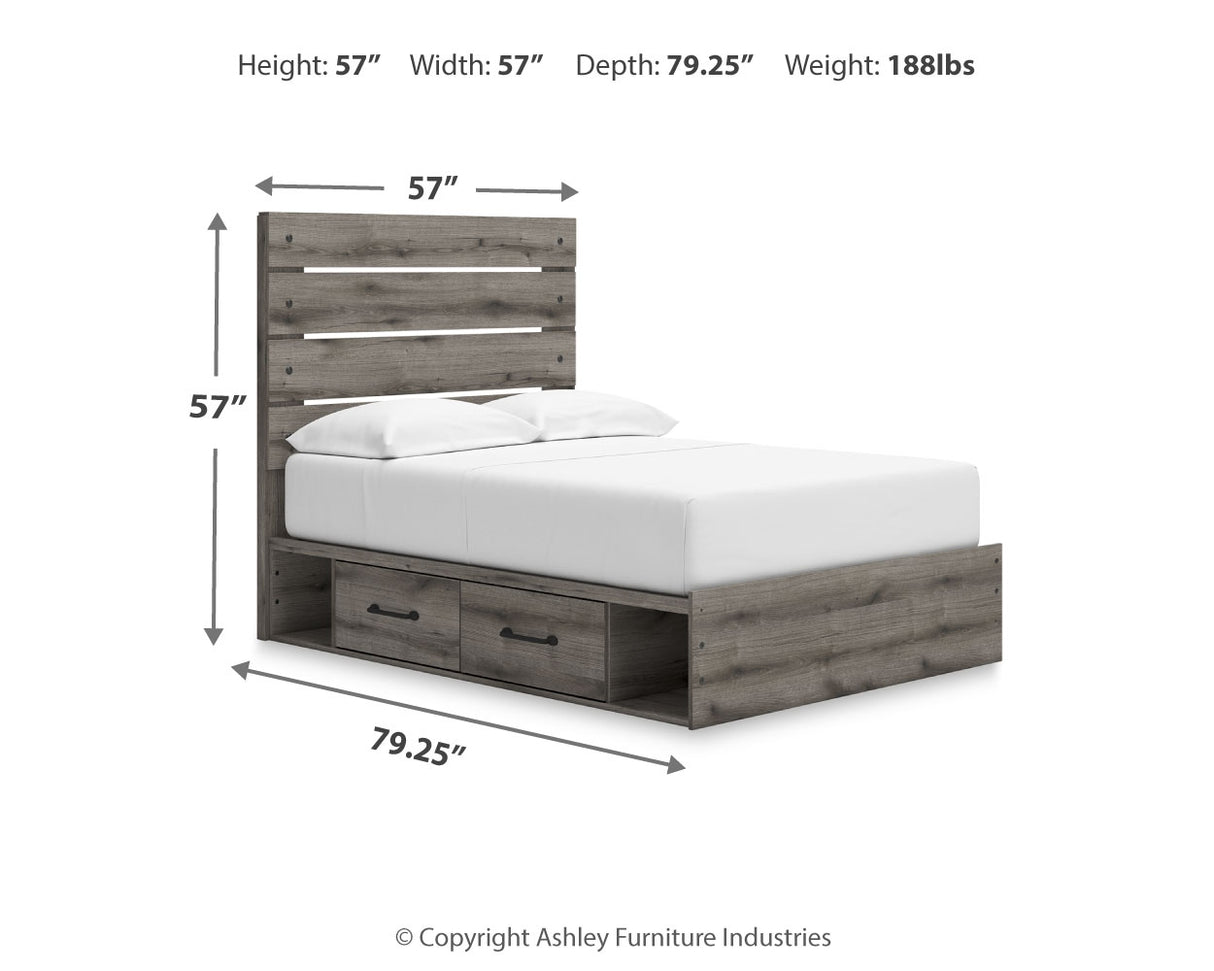Graystorm Full Panel Storage Bed