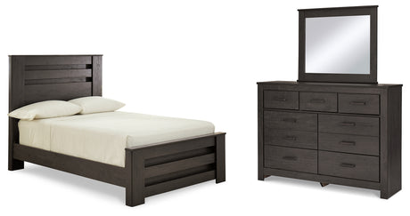 Furniture City Houma - Ashley Furniture - Brinxton Full Panel Bed, Dresser and Mirror - Full Panel Bed, Dresser and Mirror - B249B6