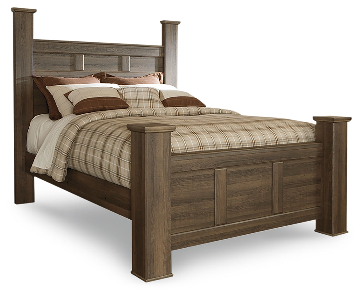 Juararo Queen Poster Bed and Dresser