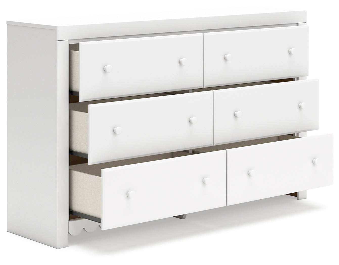 Mollviney Full Panel Storage Bed, Dresser and Nightstand